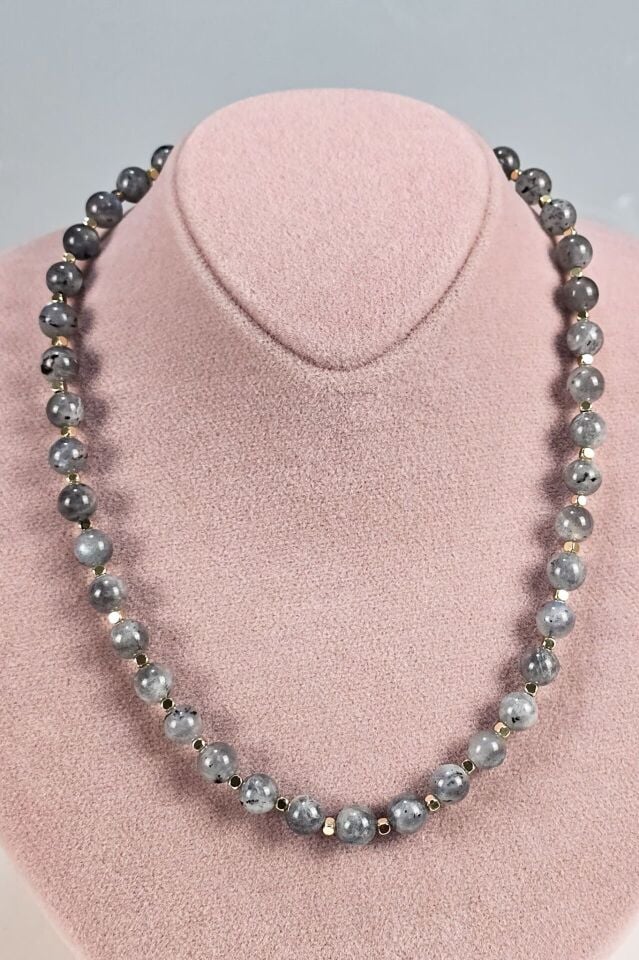 Labradorit Kolye (3.Çakra/Solar Pleksus Çakra Taşı)