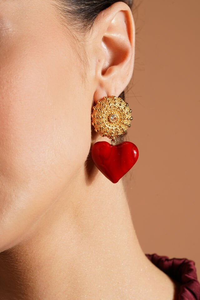 Murano Kalp Küpe Mavi