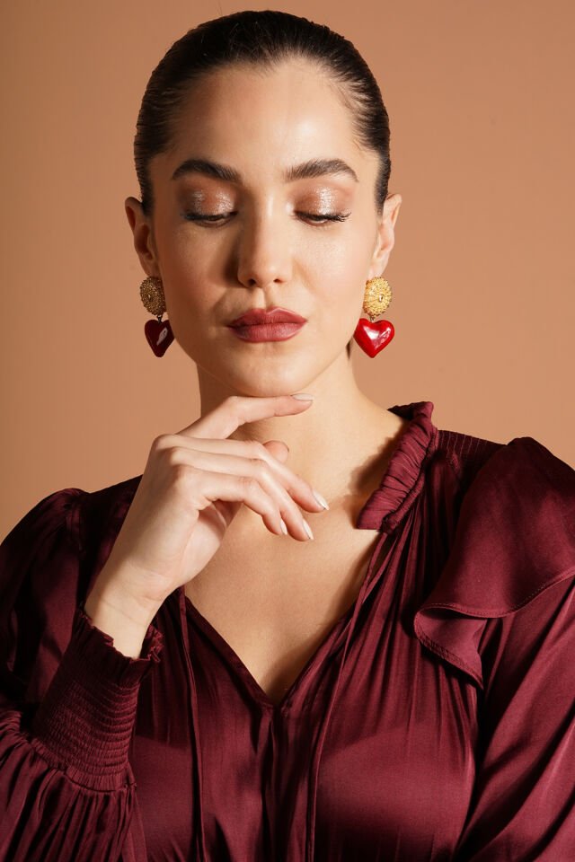 Murano Kalp Küpe Mavi