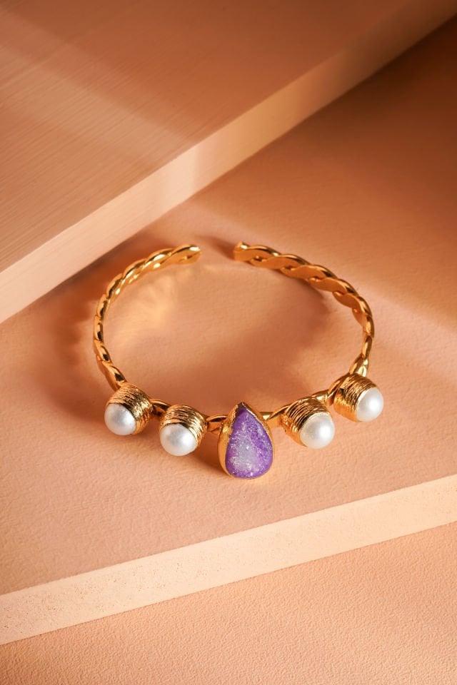 Ametist ve Sedefli Bileklik