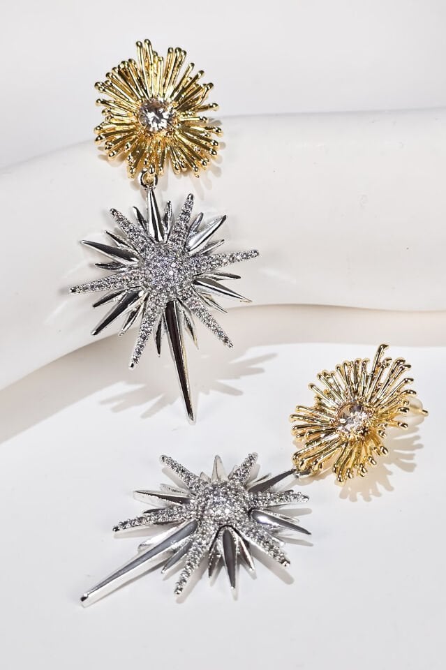 Star of The Sun Küpe Gold