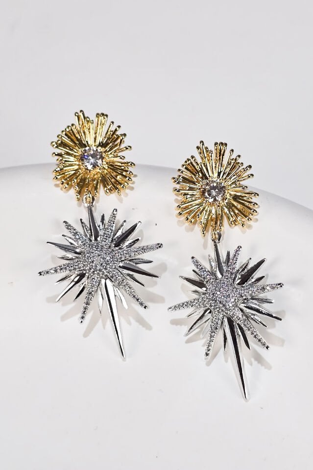 Star of The Sun Küpe Gold