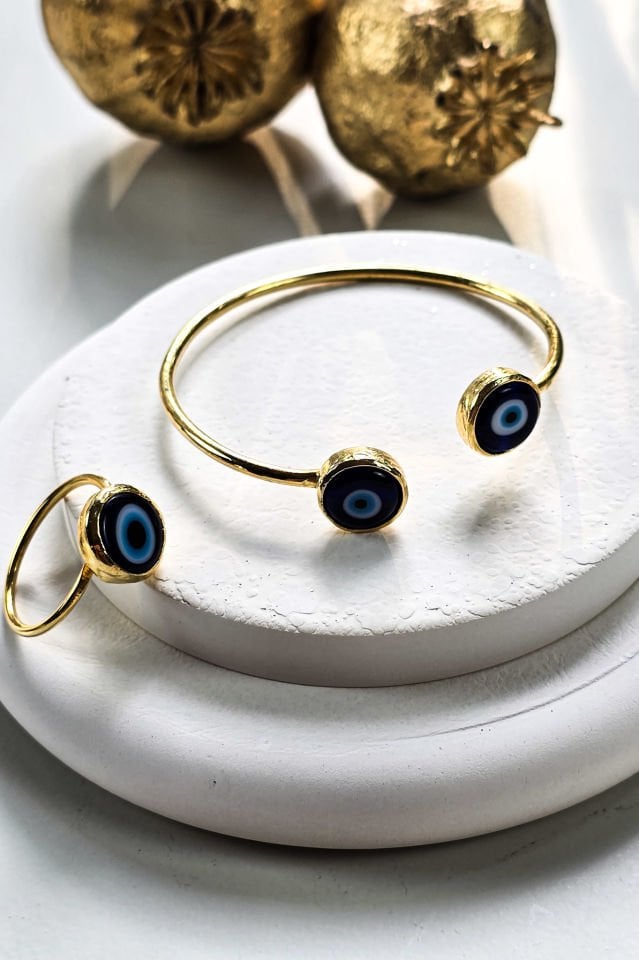 Nazar Bileklik Yüzük Set