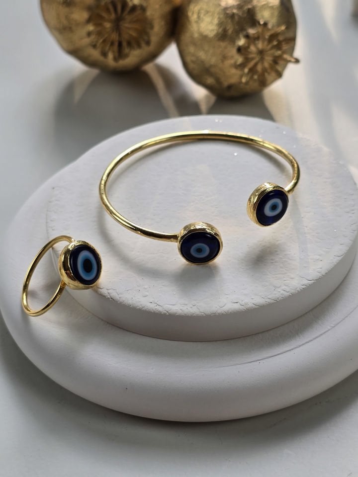 Nazar Bileklik Yüzük Set