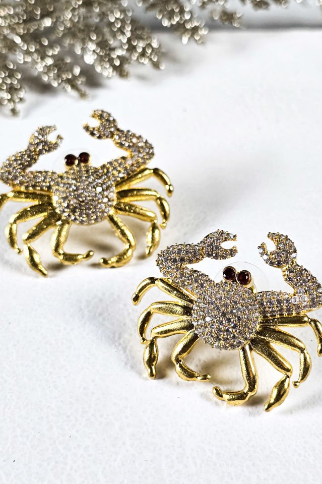 Kırmızı Gözlü Yengeç Küpe