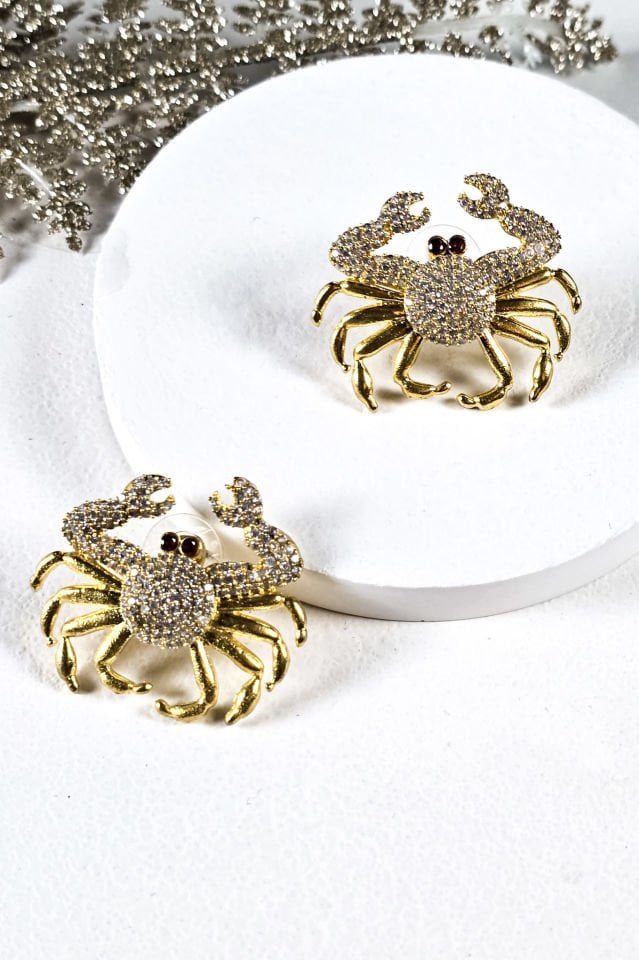 Kırmızı Gözlü Yengeç Küpe