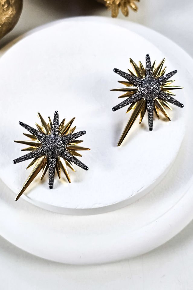 Kuzey Yıldızı Küpe Kolye Set