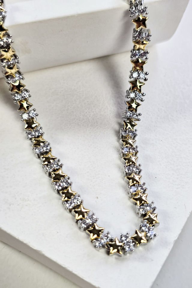 Taşlı Yıldız Kolye