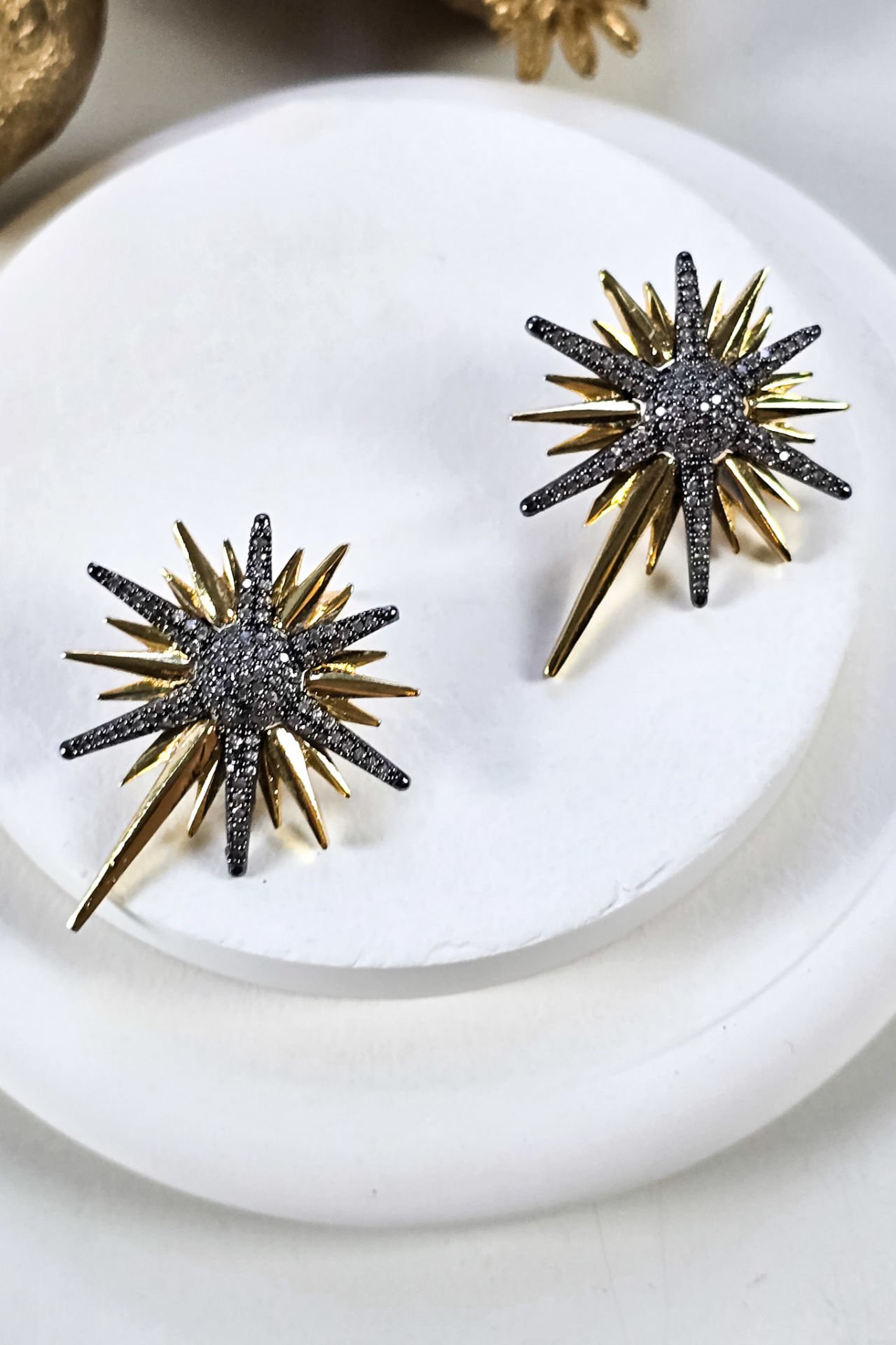 Kuzey Yıldızı Küpe Siyah