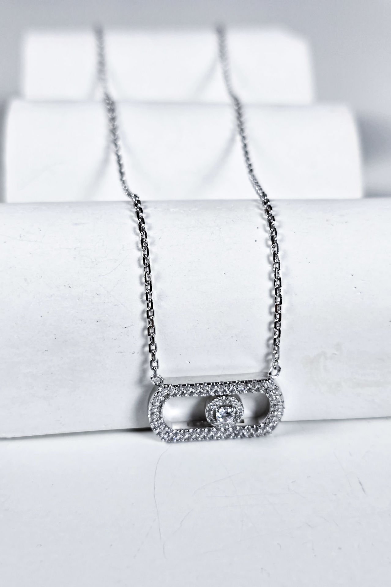 925 Ayar İthal Gümüş Mes Kolye