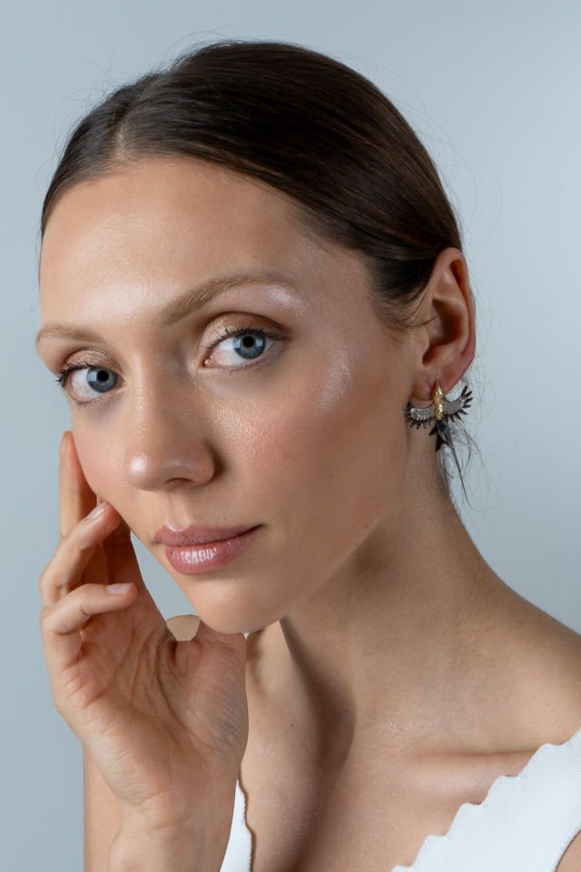 925 Ayar Gümüş Kırlangıç Küpe