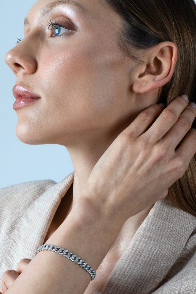 925 Ayar Gümüş Gourmet Bileklik Kalın