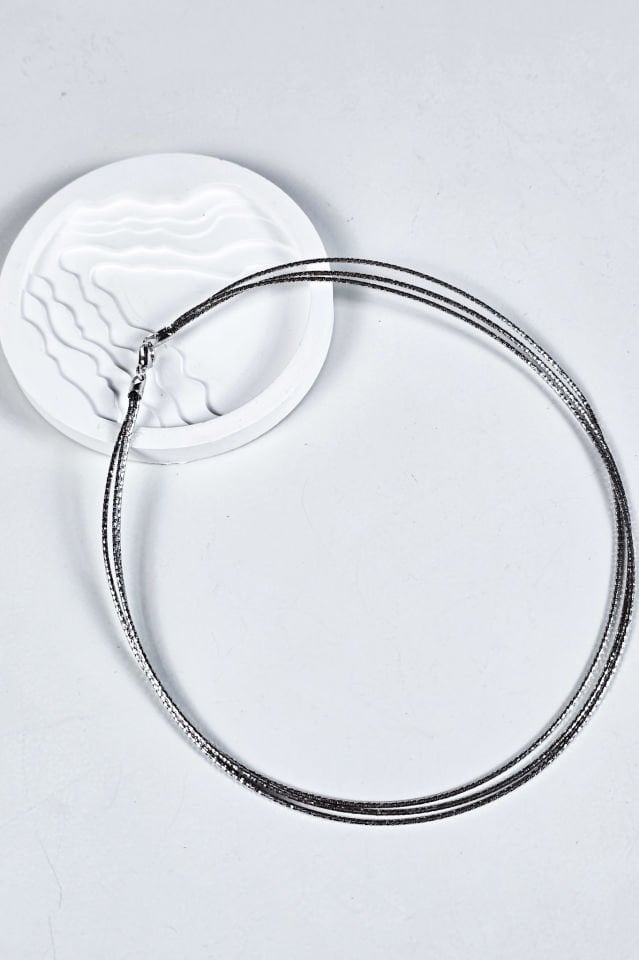 925 Ayar Gümüş Üç Sıra Kolye