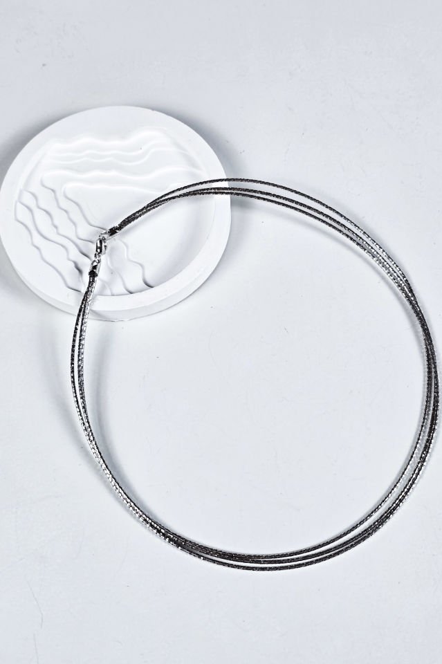 925 Ayar Gümüş Üç Sıra Kolye