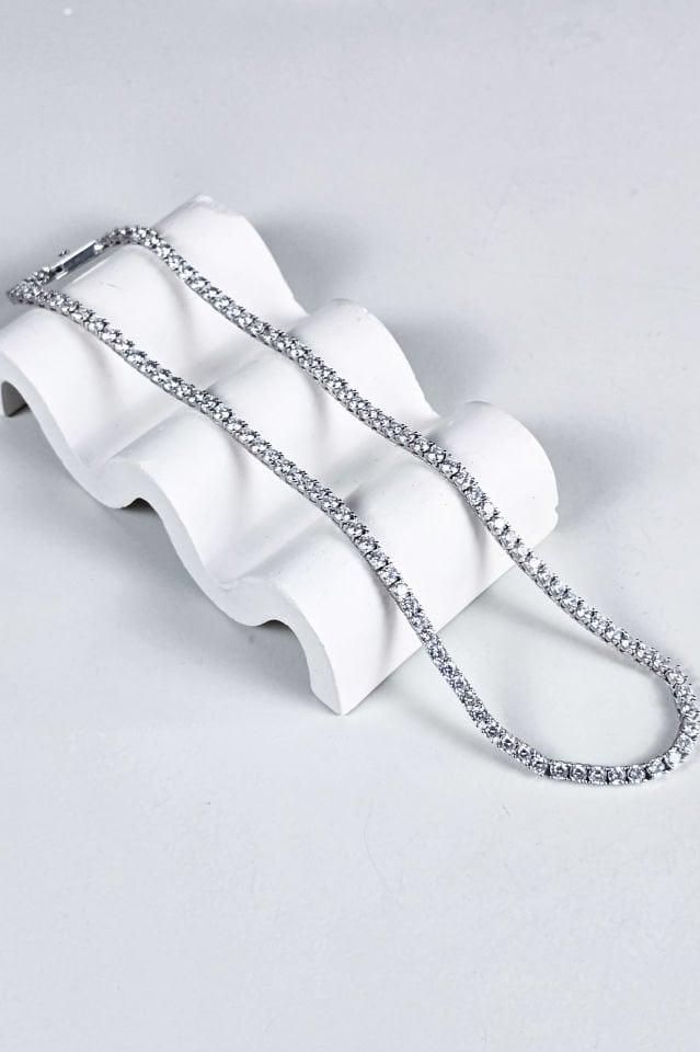 925 Ayar Gümüş 3 mm Su Yolu Kolye