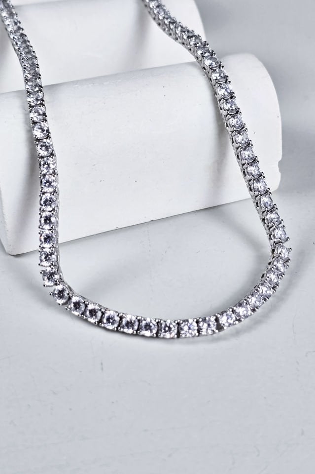 925 Ayar Gümüş 3 mm Su Yolu Kolye