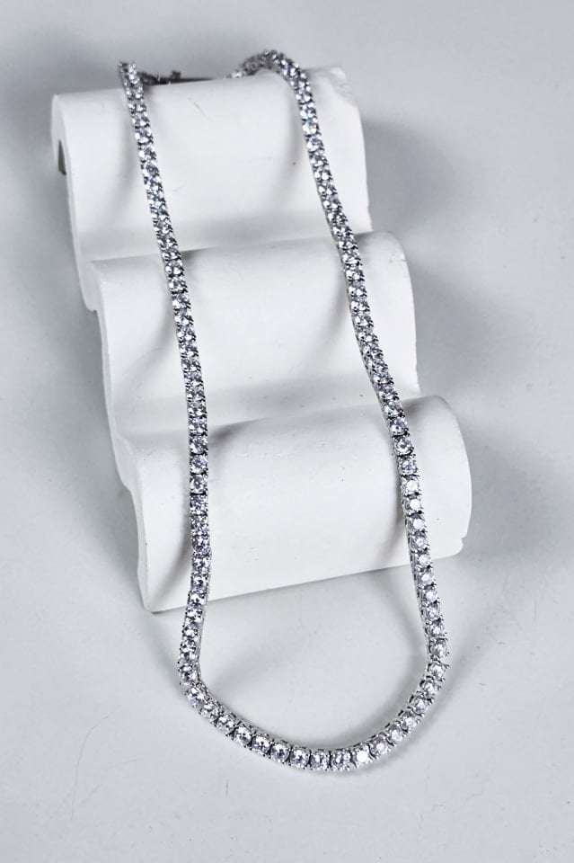 925 Ayar Gümüş 3 mm Su Yolu Kolye