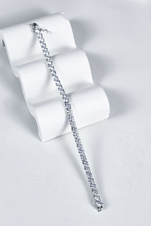 925 Ayar Gümüş 5 mm Su Yolu Bileklik