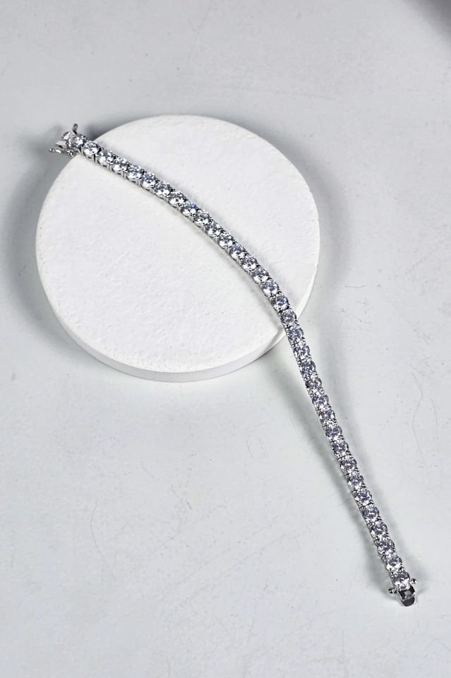 925 Ayar Gümüş 5 mm Su Yolu Bileklik