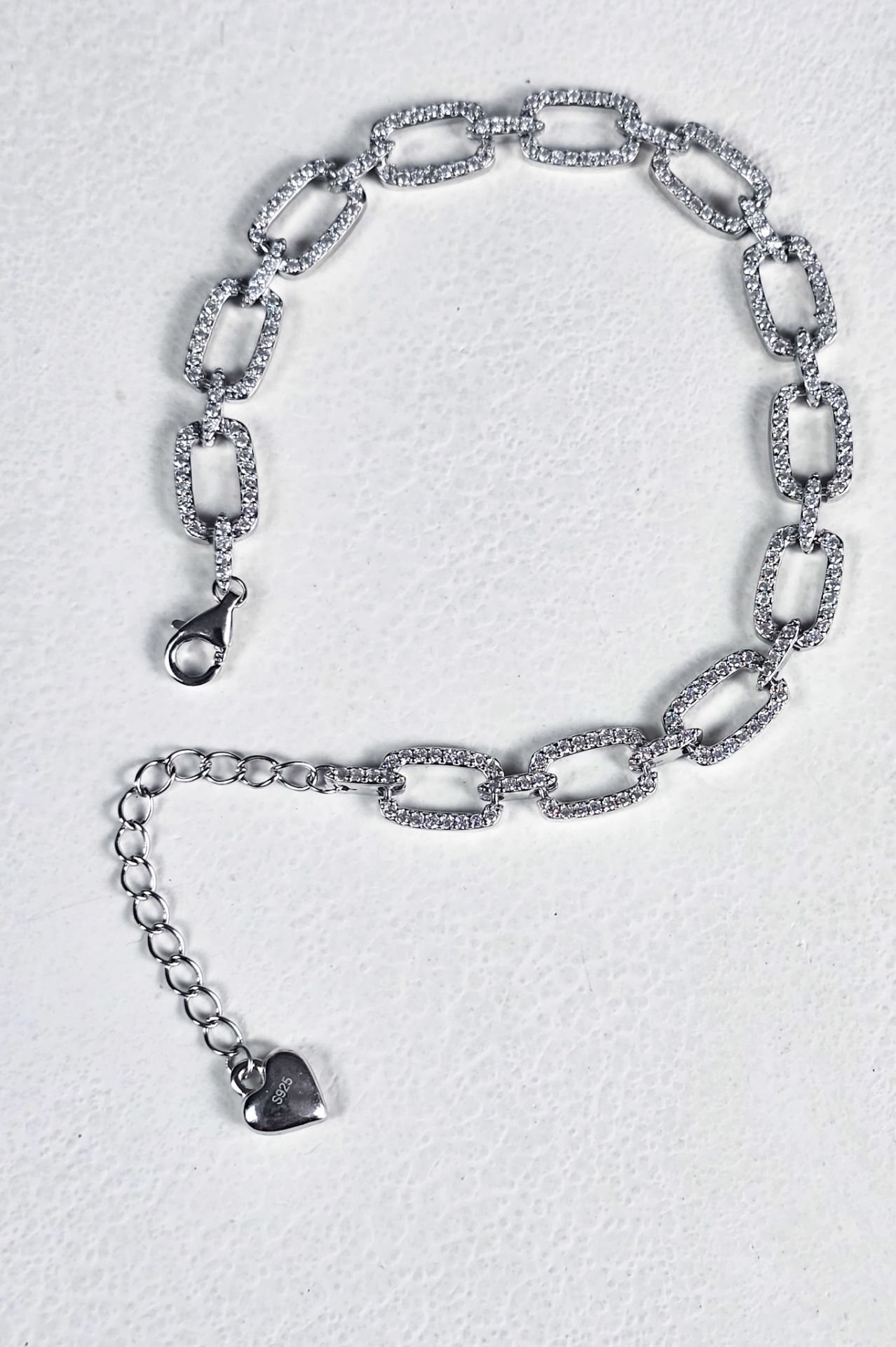 925 Ayar Gümüş Taşlı Halat Bileklik