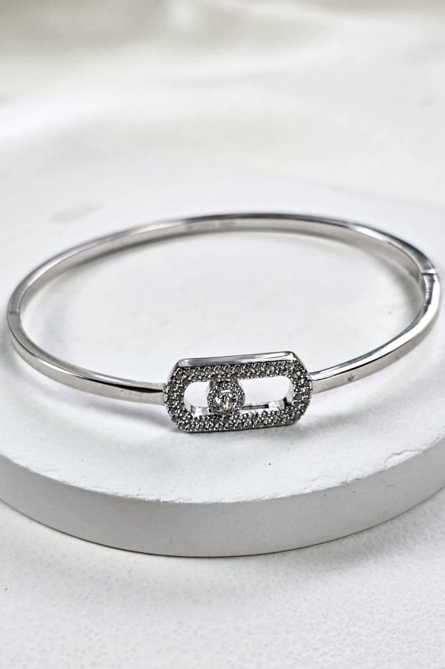 925 Ayar Gümüş Mes İthal Kolye Küpe Bileklik Set