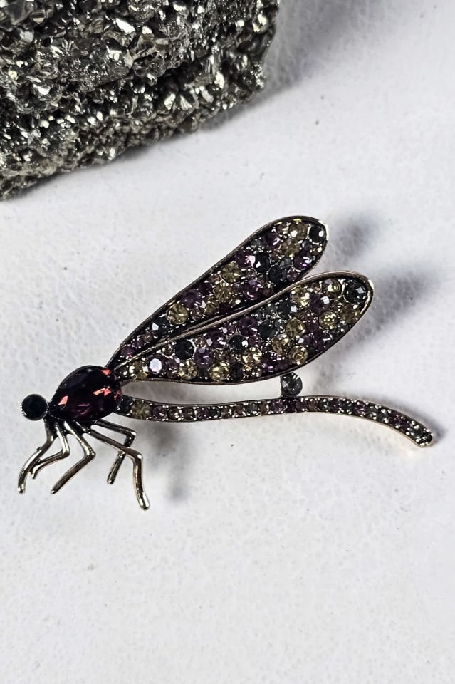 El Yapımı Bronz Sinek Broş