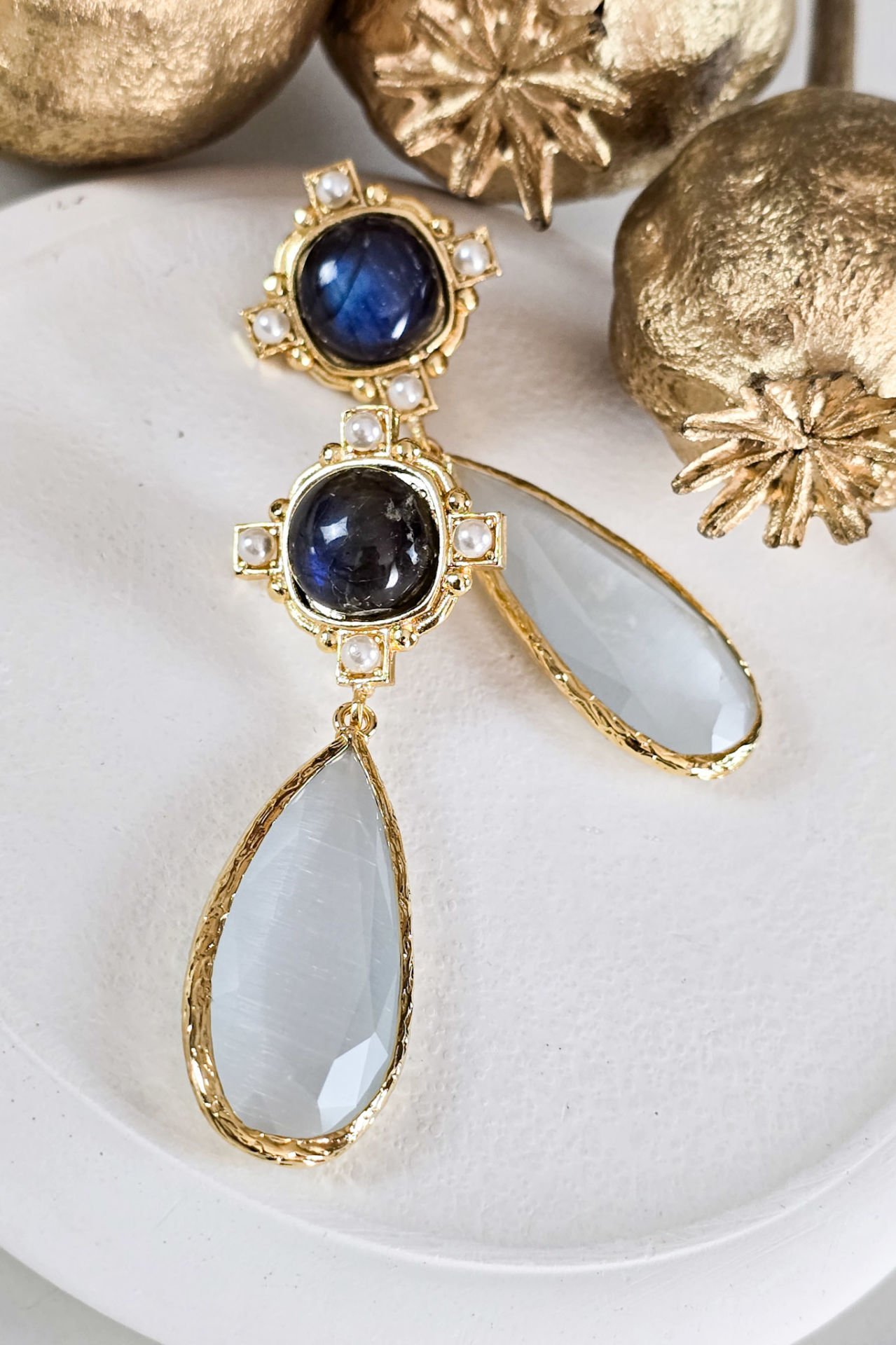 Splendid Küpe Beyaz