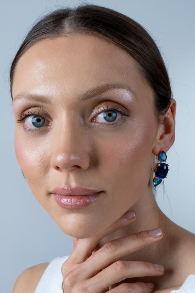 Royal Charm Küpe Lacivert