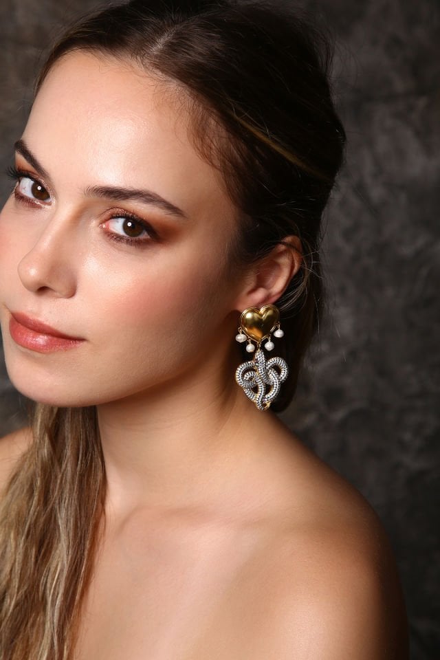 Yılan ve Kalp Küpe