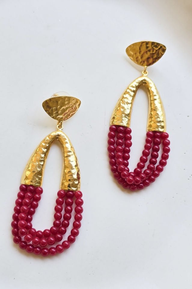 Romance Küpe Kırmızı