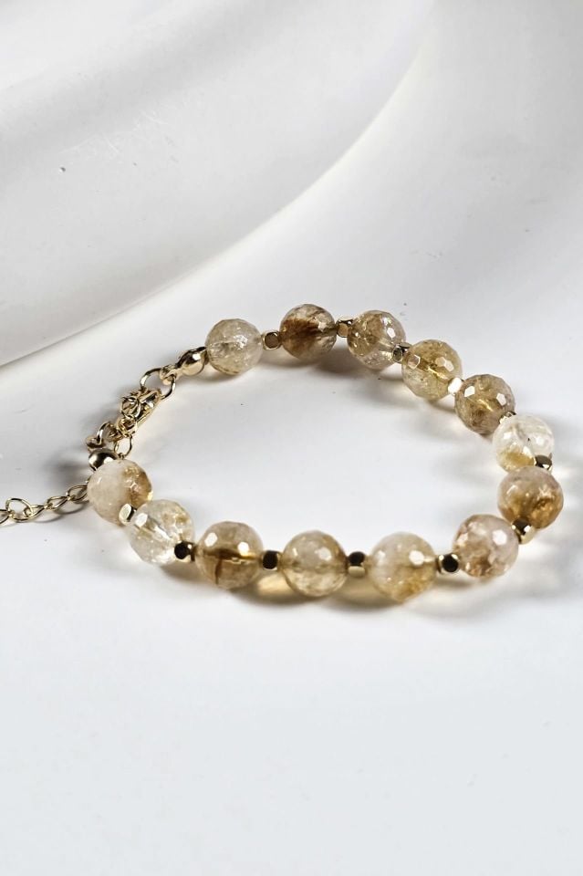 Sitrin Bileklik (3.Çakra/Solar Pleksus Çakra Taşı)