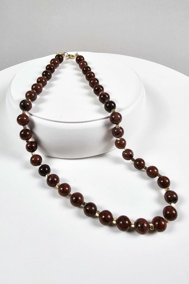 Kırmızı Jasper  Kolye (1.Çakra / Kök Çakra Taşı)