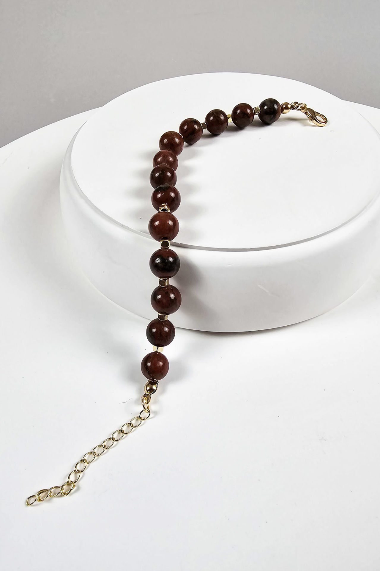 Kırmızı Jasper Bileklik  (1.Çakra / Kök Çakra Taşı)