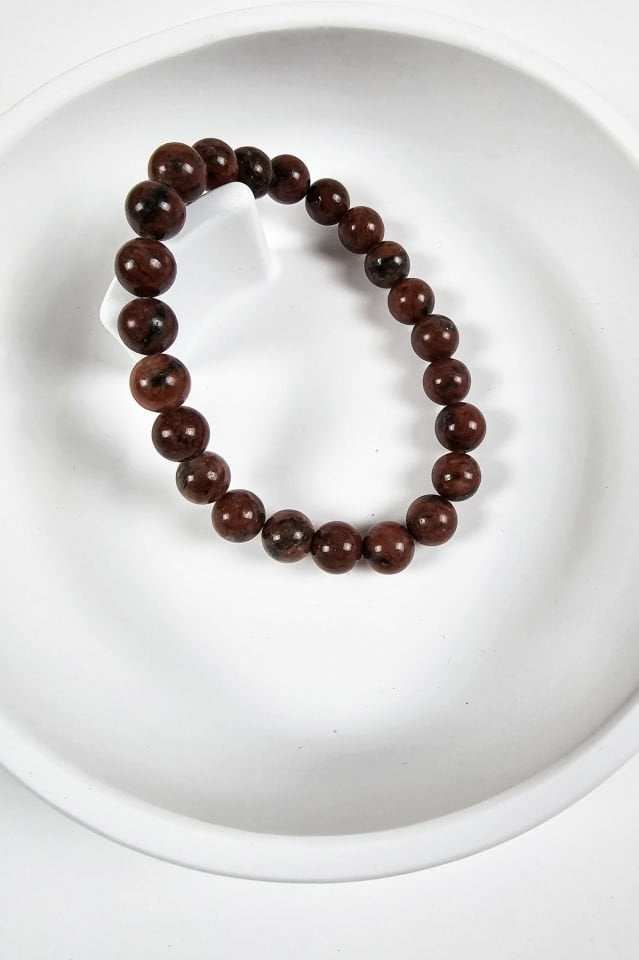 Kırmızı Jasper Bileklik Erkek (1.Çakra/Kök Çakra Taşı)