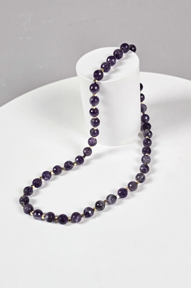 Ametist Kolye (6.ve7.Çakra / Üçüncü Göz ve Tepe Çakrası )