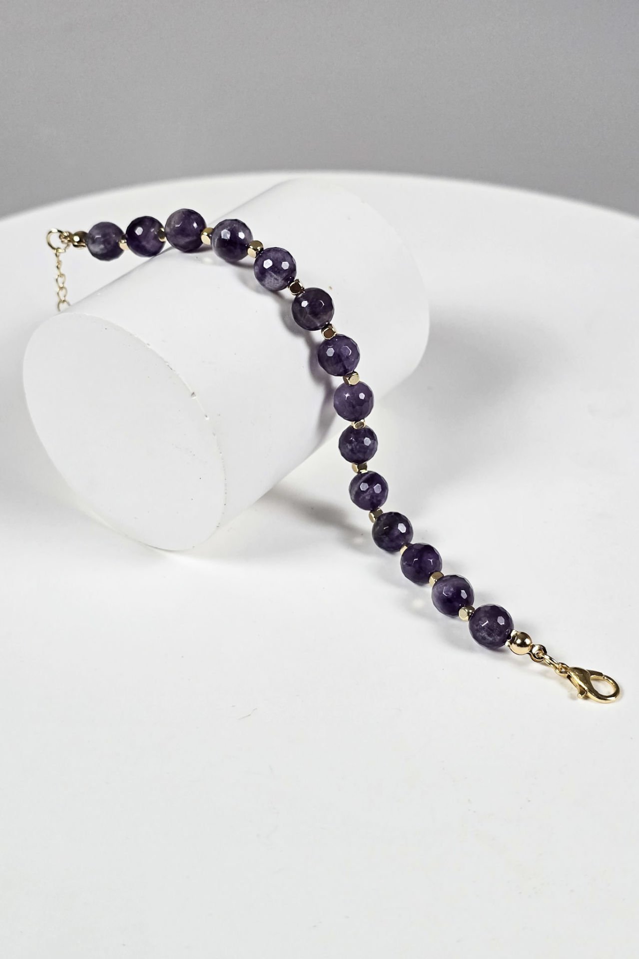 Ametist Bileklik (6.ve7.Çakra/Üçüncü Göz ve Tepe Çakra taşı)