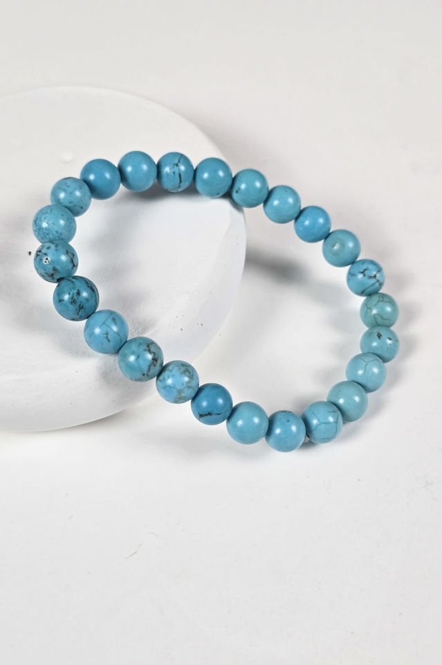 Turkuaz  Bileklik Erkek (5.Çakra / Boğaz Çakrası)