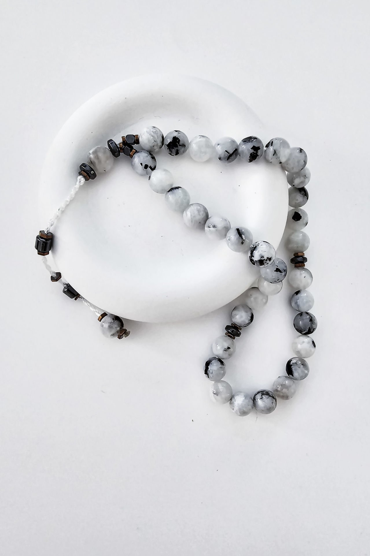 Ay  Taşı Doğal Taş Tespih (2.Çakra/Sakral Çakra Taşı)