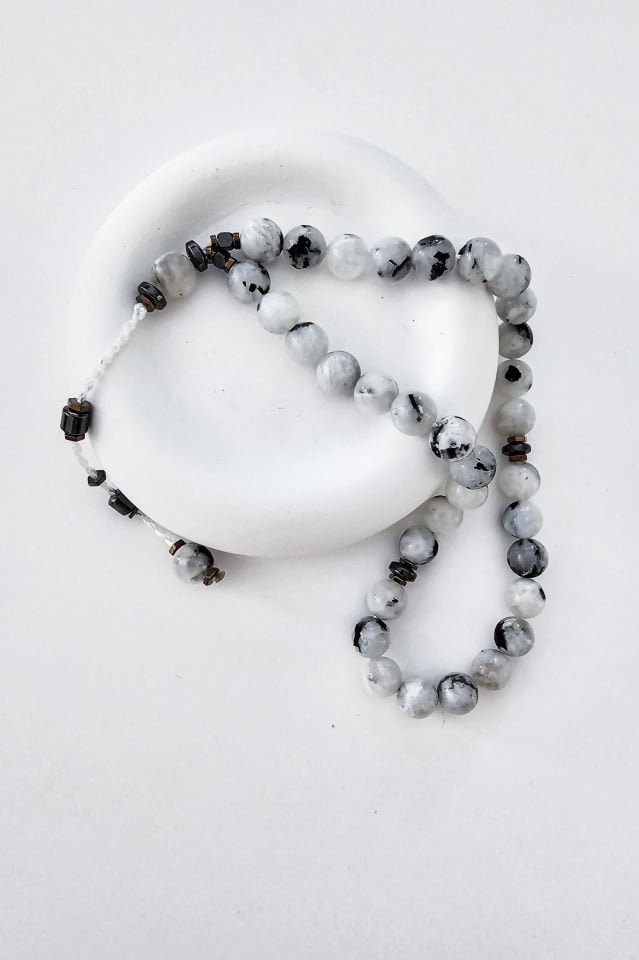 Ay  Taşı Doğal Taş Tespih (2.Çakra/Sakral Çakra Taşı)