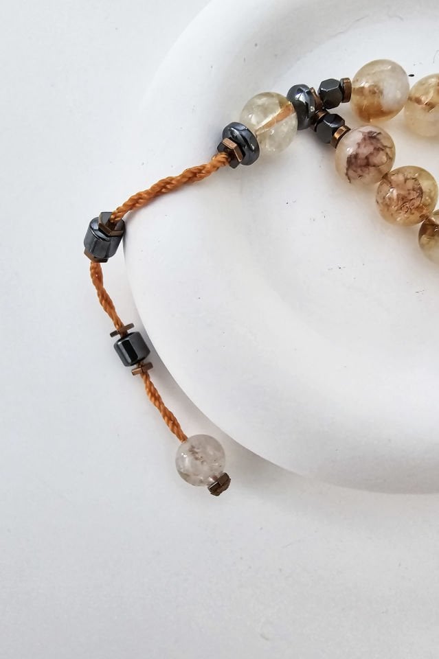 Sitrin Doğal Taş Tespih (3. Çakra / Solar Pleksus)