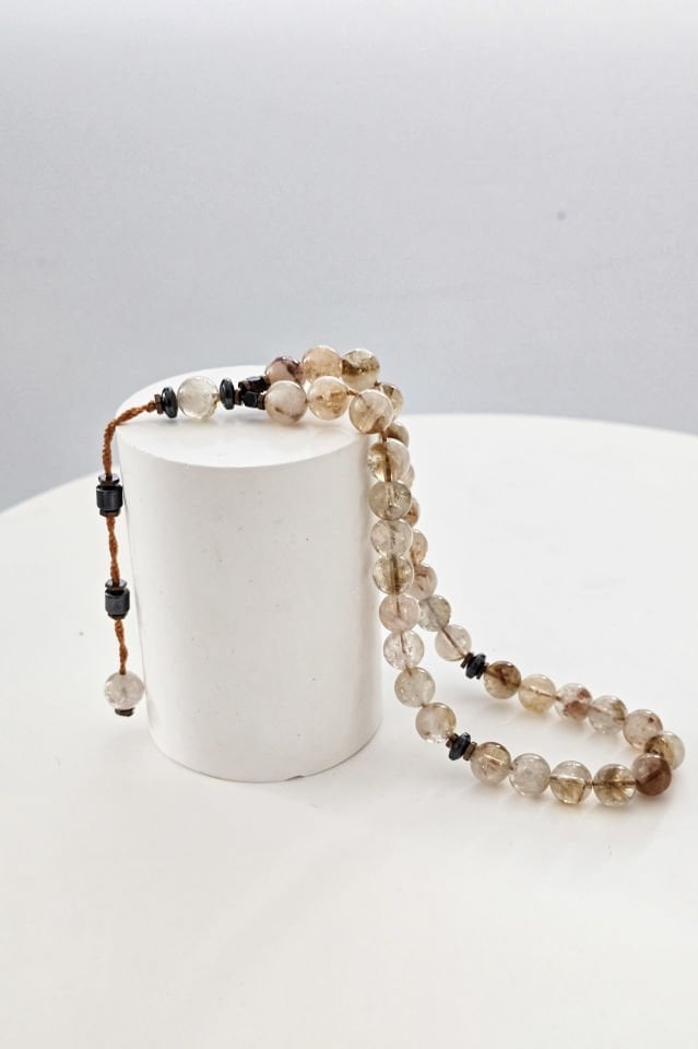 Sitrin Doğal Taş Tespih (3. Çakra / Solar Pleksus)