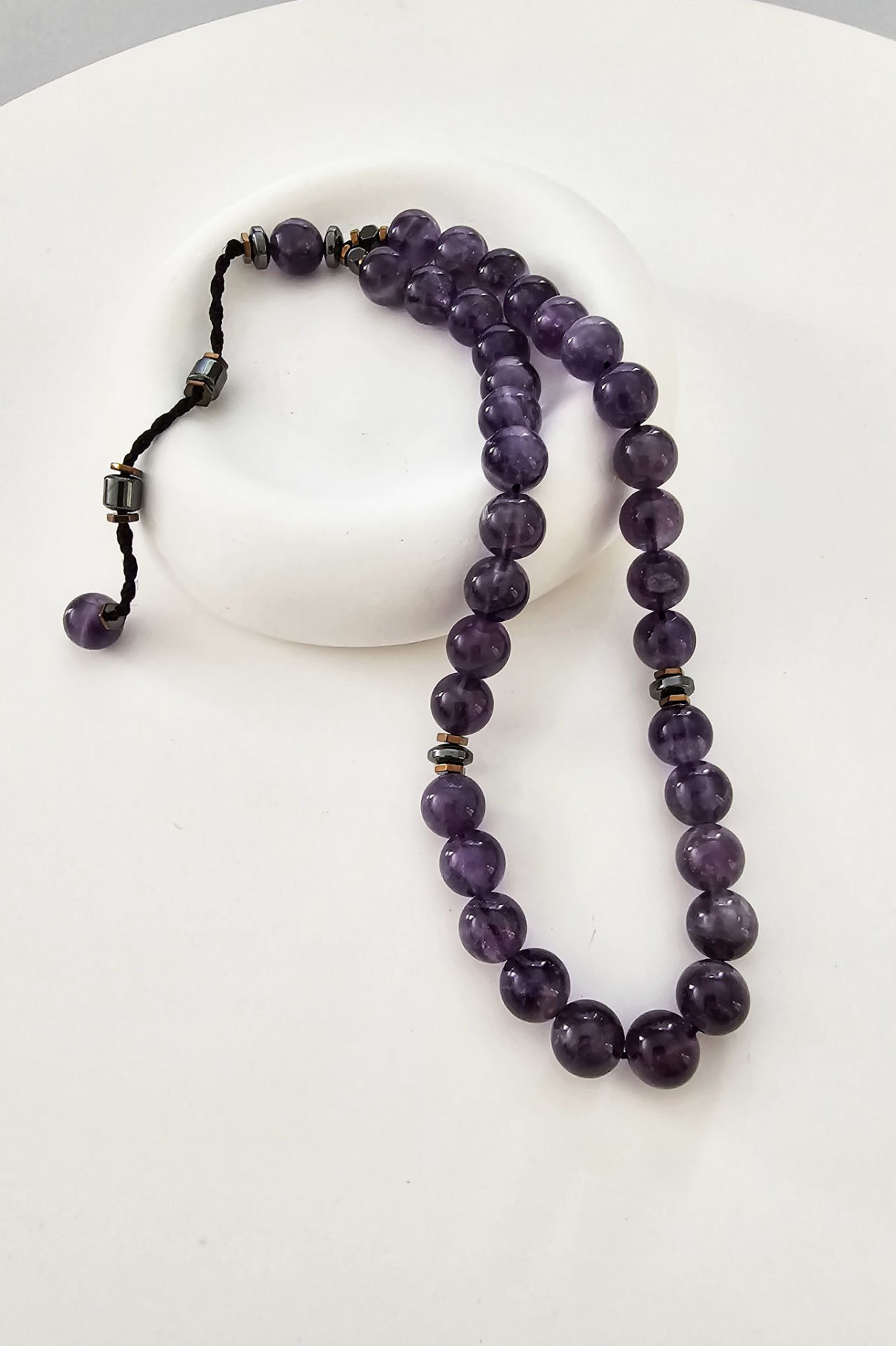 Ametist Tespih (6.ve7.Çakra / Üçüncü Göz ve Tepe Çakrası )