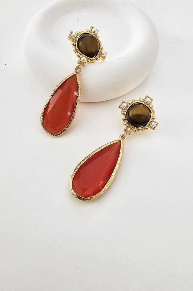 Splendid Küpe turuncu