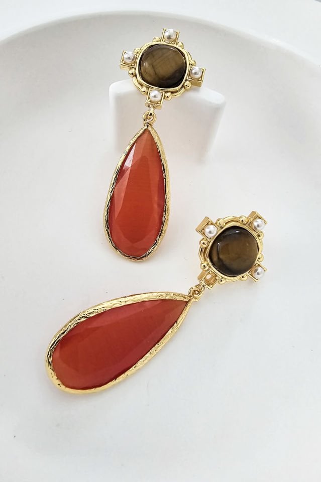 Splendid Küpe turuncu