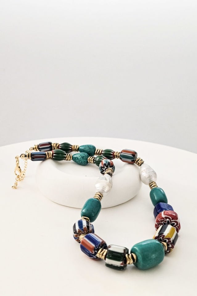 Amara Afrika Boncuklu Kolye