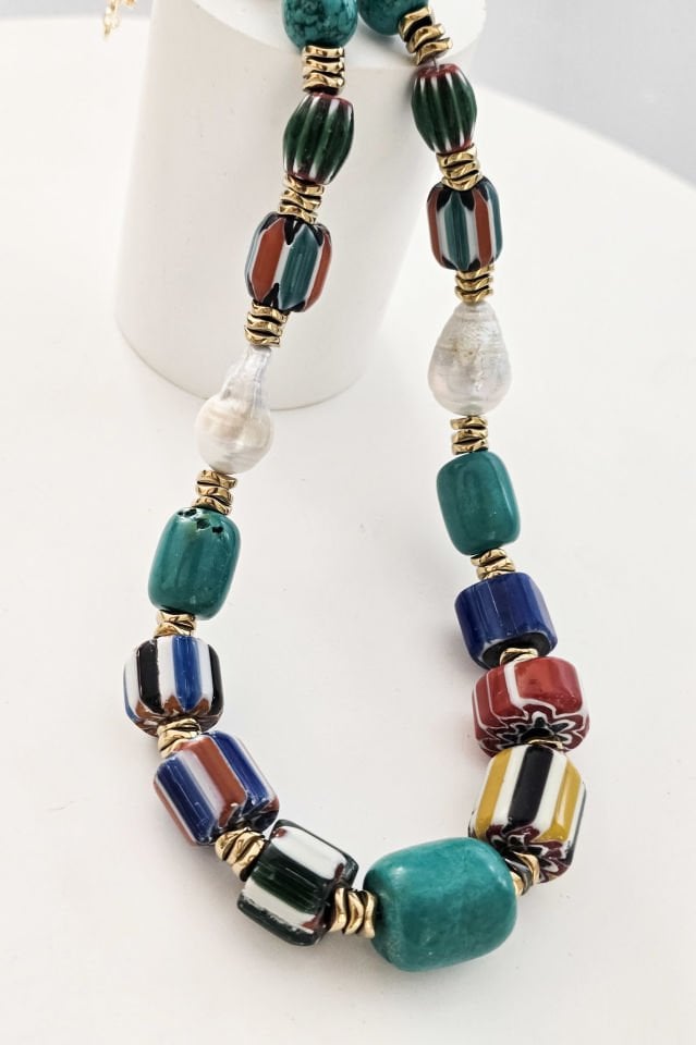 Amara Afrika Boncuklu Kolye