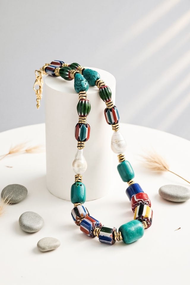 Amara Afrika Boncuklu Kolye