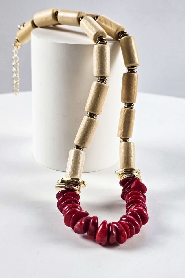 Terra Flame Mercan Kolye