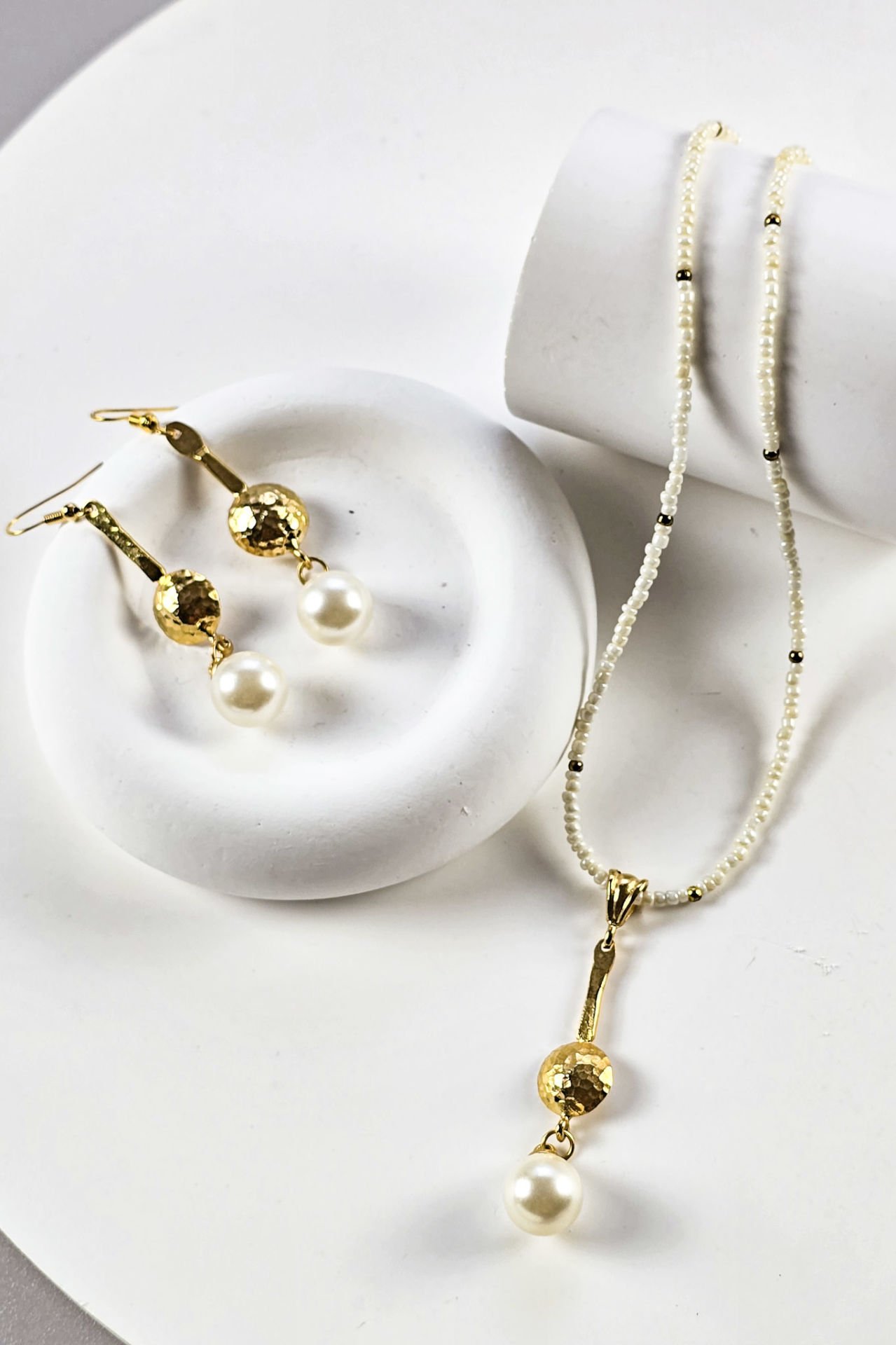 Pure Pearl Kolye Küpe Set