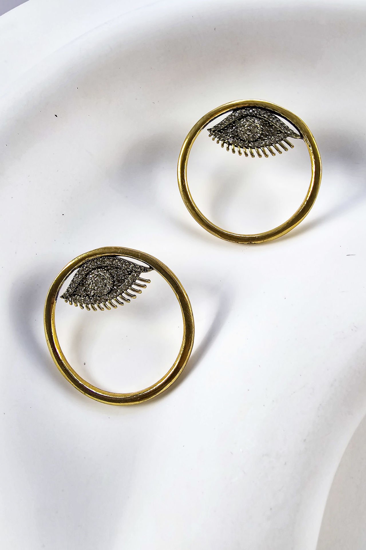 Luna Eye Bronz Küpe